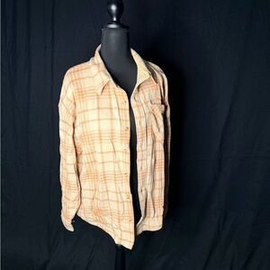 PINK Victoria's Secret Beige Plaid Shacket